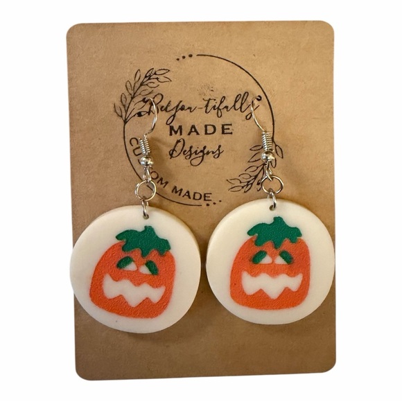 Jewelry - Pumpkin Cookie Earrings